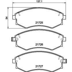 Brake Pad Set MINTEX MDB1488 OE Ref AY040NS034