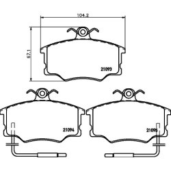 Brake Pad Set MINTEX MDB1491 OE Ref 793132 MINTEX