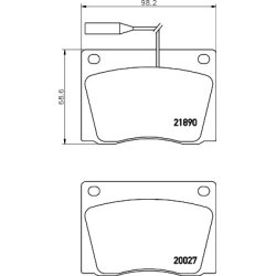 Brake Pad Set MINTEX MDB1499 MINTEX