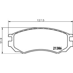 Brake Pad Set MINTEX MDB1500 OE Ref 4106054C86