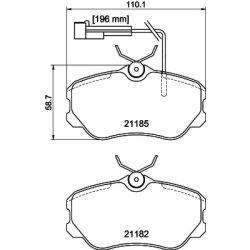 Brake Pad Set MINTEX MDB1505 OE Ref 0005892731