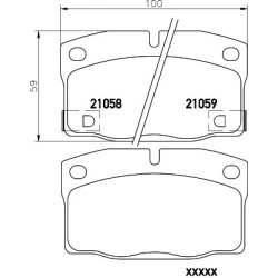 Brake Pad Set MINTEX MDB1512 MINTEX