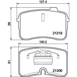 Brake Pad Set MINTEX MDB1517 OE Ref 441698151D MINTEX