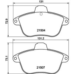 Brake Pad Set MINTEX MDB1526 OE Ref 95659640
