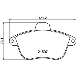 Brake Pad Set MINTEX MDB1527 OE Ref 425089