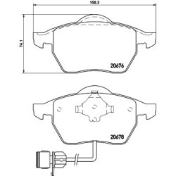 Brake Pad Set MINTEX MDB1531 OE Ref 4D0698151H