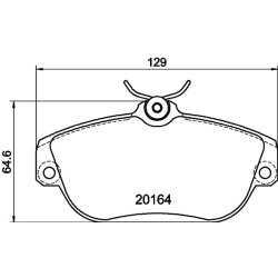 Brake Pad Set MINTEX MDB1532 OE Ref 31261183