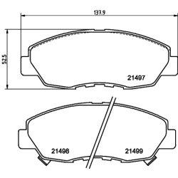Brake Pad Set MINTEX MDB1533 OE Ref 45022S10020