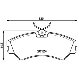 Brake Pad Set MINTEX MDB1537 OE Ref 701698151C