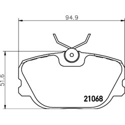 Brake Pad Set MINTEX MDB1542 OE Ref 8993719