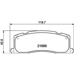 Brake Pad Set MINTEX MDB1547 OE Ref 0446628010 MINTEX