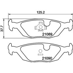 Brake Pad Set MINTEX MDB1549 OE Ref 5055967 MINTEX