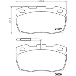Brake Pad Set MINTEX MDB1555 OE Ref RTC5574