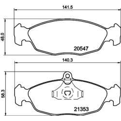 Brake Pad Set MINTEX MDB1556 OE Ref JLM11903