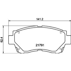 Brake Pad Set MINTEX MDB1578 OE Ref AY040TY016