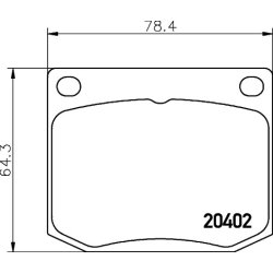 Brake Pad Set MINTEX MDB1581 OE Ref 9102708
