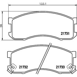 Brake Pad Set MINTEX MDB1582 OE Ref LAY13328ZD MINTEX