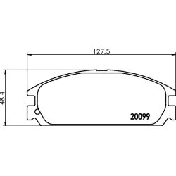 Brake Pad Set MINTEX MDB1586 MINTEX