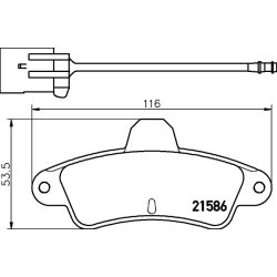 Brake Pad Set MINTEX MDB1588 MINTEX