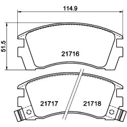 Brake Pad Set MINTEX MDB1590 OE Ref 1V2R3328Z