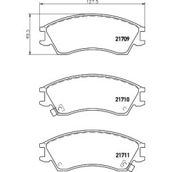 Brake Pad Set MINTEX MDB1591 OE Ref 725193011