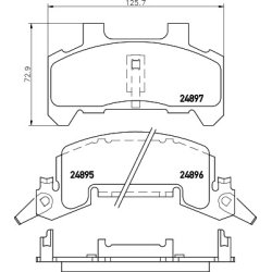 Brake Pad Set MINTEX MDB1598 OE Ref 12321421 MINTEX