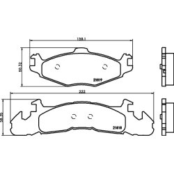 Brake Pad Set MINTEX MDB1603 OE Ref 04313268 MINTEX