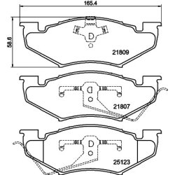 Brake Pad Set MINTEX MDB1604 OE Ref 04383934 MINTEX