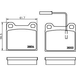 Brake Pad Set MINTEX MDB1617