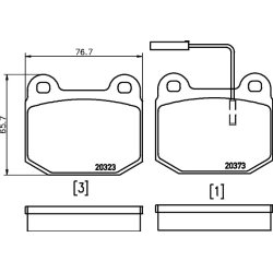 Brake Pad Set MINTEX MDB1618 OE Ref 0060778470 MINTEX