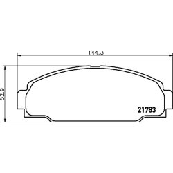 Brake Pad Set MINTEX MDB1619 OE Ref 0449136040