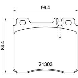 Brake Pad Set MINTEX MDB1625 OE Ref A0024201220