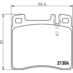Brake Pad Set MINTEX MDB1626 OE Ref 0024200320 MINTEX