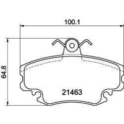 Brake Pad Set MINTEX MDB1628 OE Ref 1611460280