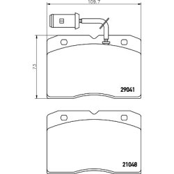 Brake Pad Set MINTEX MDB1644 OE Ref 1906159
