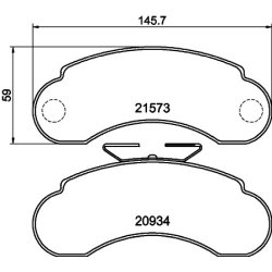 Brake Pad Set MINTEX MDB1649 OE Ref 6314200120