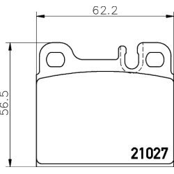 Brake Pad Set MINTEX MDB1650 OE Ref 0014207320 MINTEX
