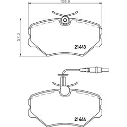 Brake Pad Set MINTEX MDB1652 OE Ref 425098