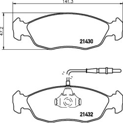 Brake Pad Set MINTEX MDB1662 OE Ref 425188