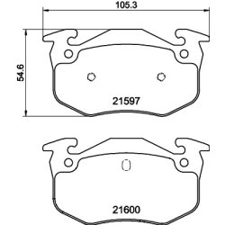 Brake Pad Set MINTEX MDB1677