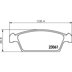 Brake Pad Set MINTEX MDB1679 OE Ref A00133625 MINTEX