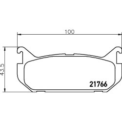 Brake Pad Set MINTEX MDB1680 OE Ref F42Z2200A MINTEX