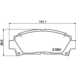 Brake Pad Set MINTEX MDB1684