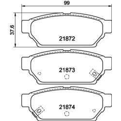 Brake Pad Set MINTEX MDB1691 OE Ref MR389565