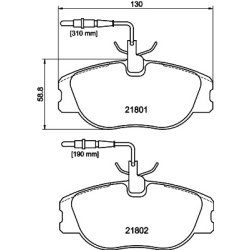 Brake Pad Set MINTEX MDB1702 OE Ref 71752992