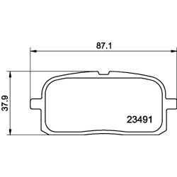 Brake Pad Set MINTEX MDB1709 OE Ref AY060TY003