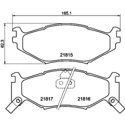 Brake Pad Set MINTEX MDB1718 OE Ref K04423812