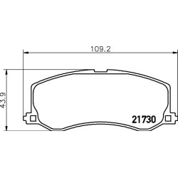 Brake Pad Set MINTEX MDB1719 OE Ref AY040SU003