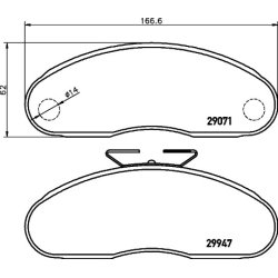 Brake Pad Set MINTEX MDB1721 OE Ref 41060G490A
