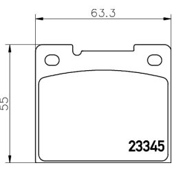 Brake Pad Set MINTEX MDB1723 OE Ref 2701647